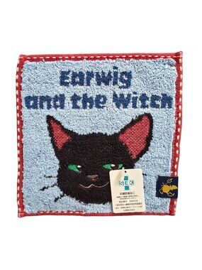 NWT Ghibli Park Japan Exclusive EARWIG AND THE WITCH THOMAS Hand Towel 6"x6"